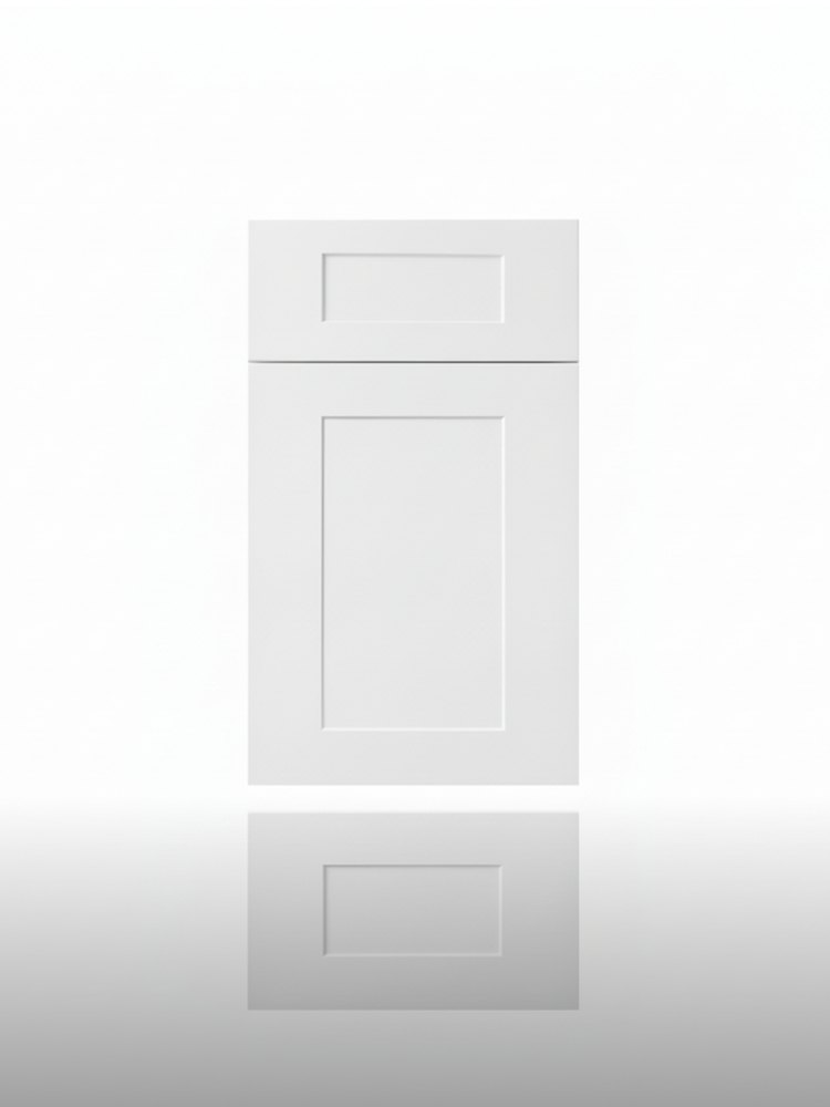 White Shaker cabinet door sample