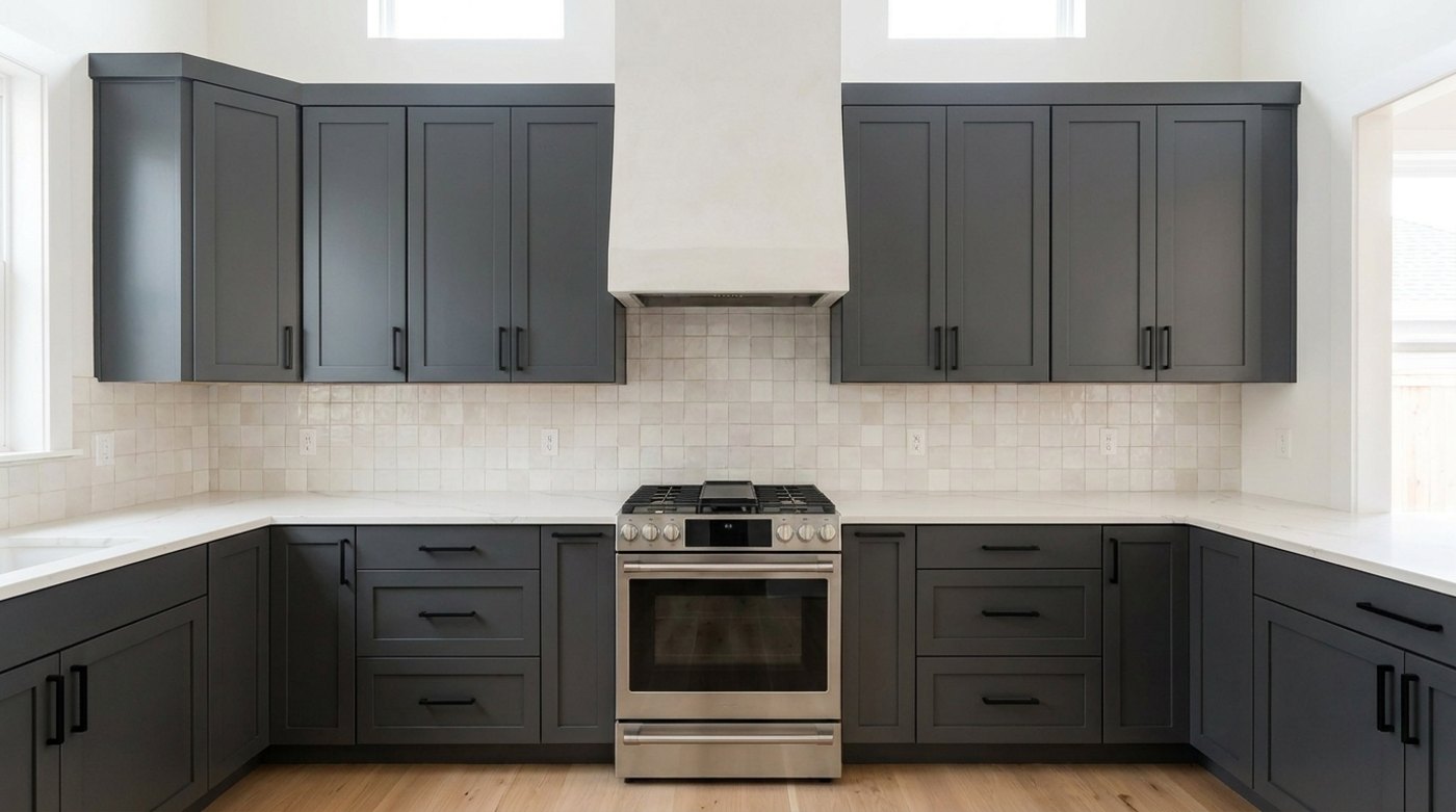 Graphite shaker kitchen